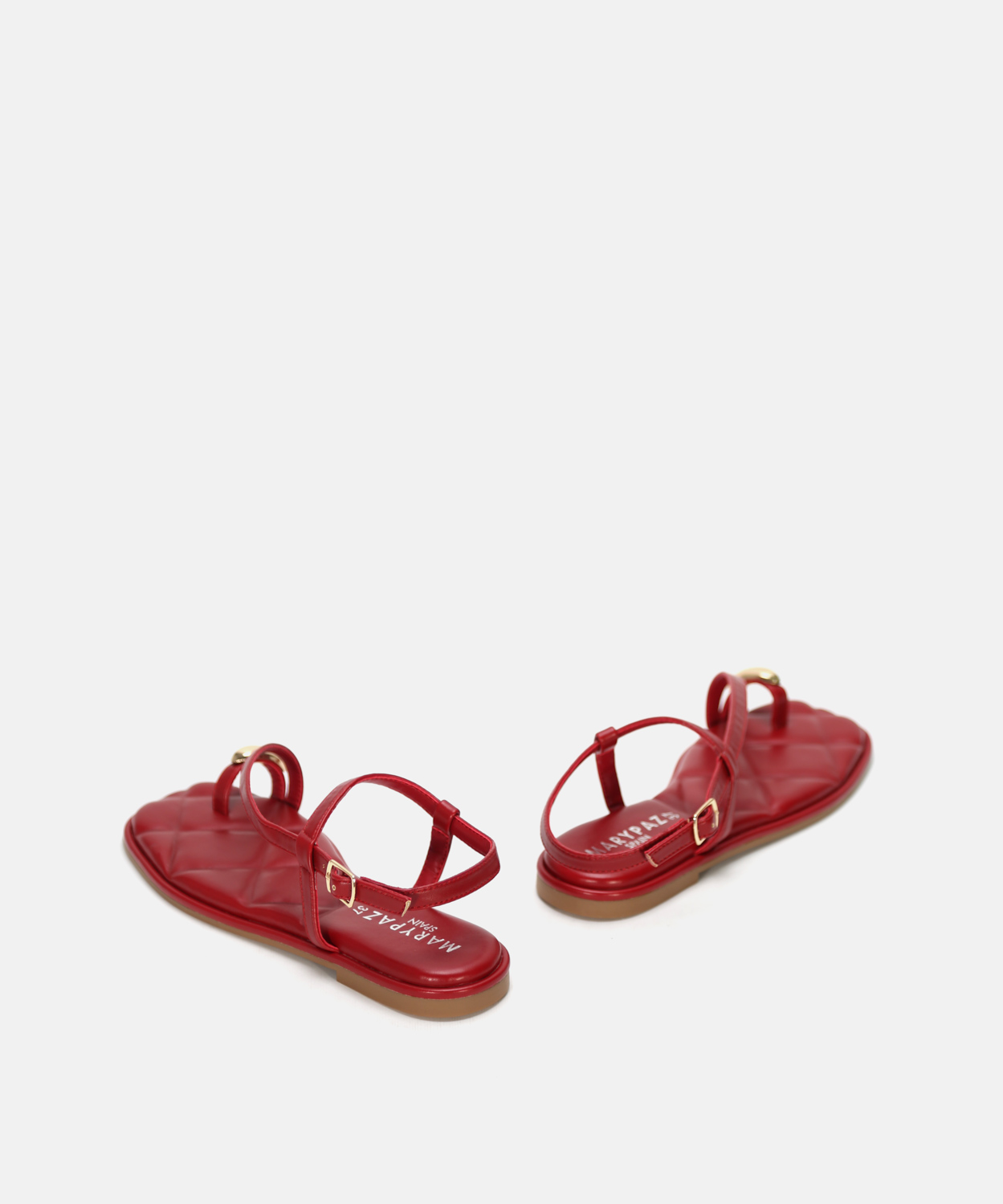 Sandalia plana detalle met&aacute;lico image number null